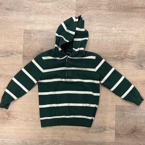 Polo by Ralph Lauren Forest Green and White Hoodie Sweatshirt Top Boys 6